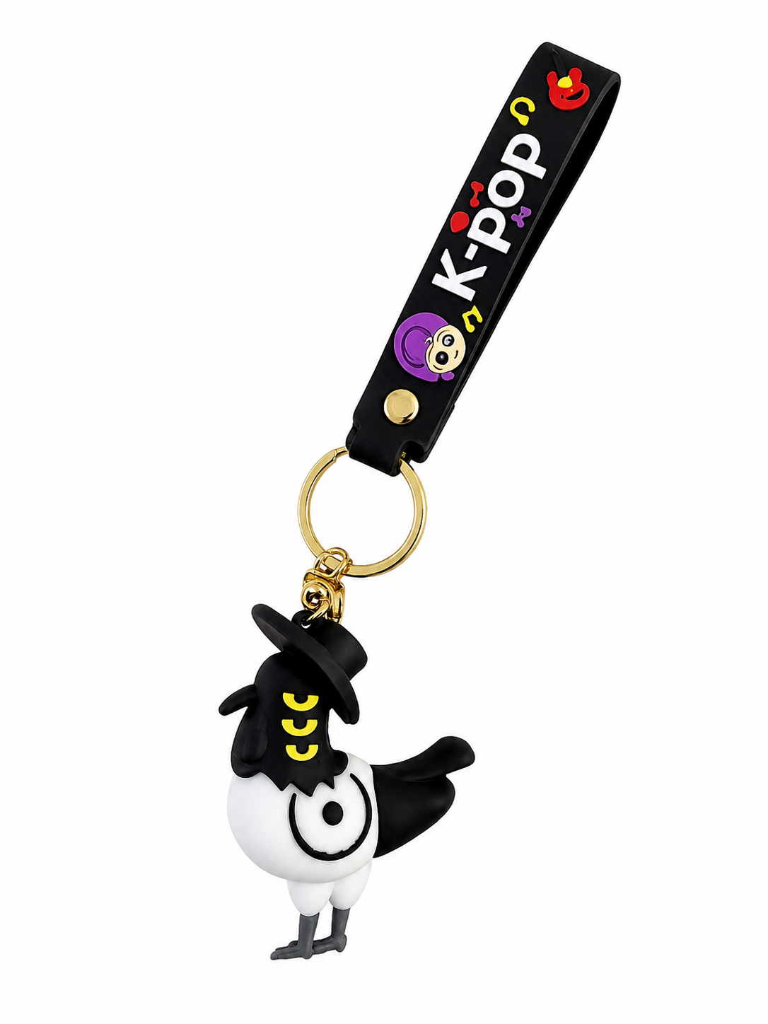 Porta-Chaves K-Pop Sussie com Fita Preta