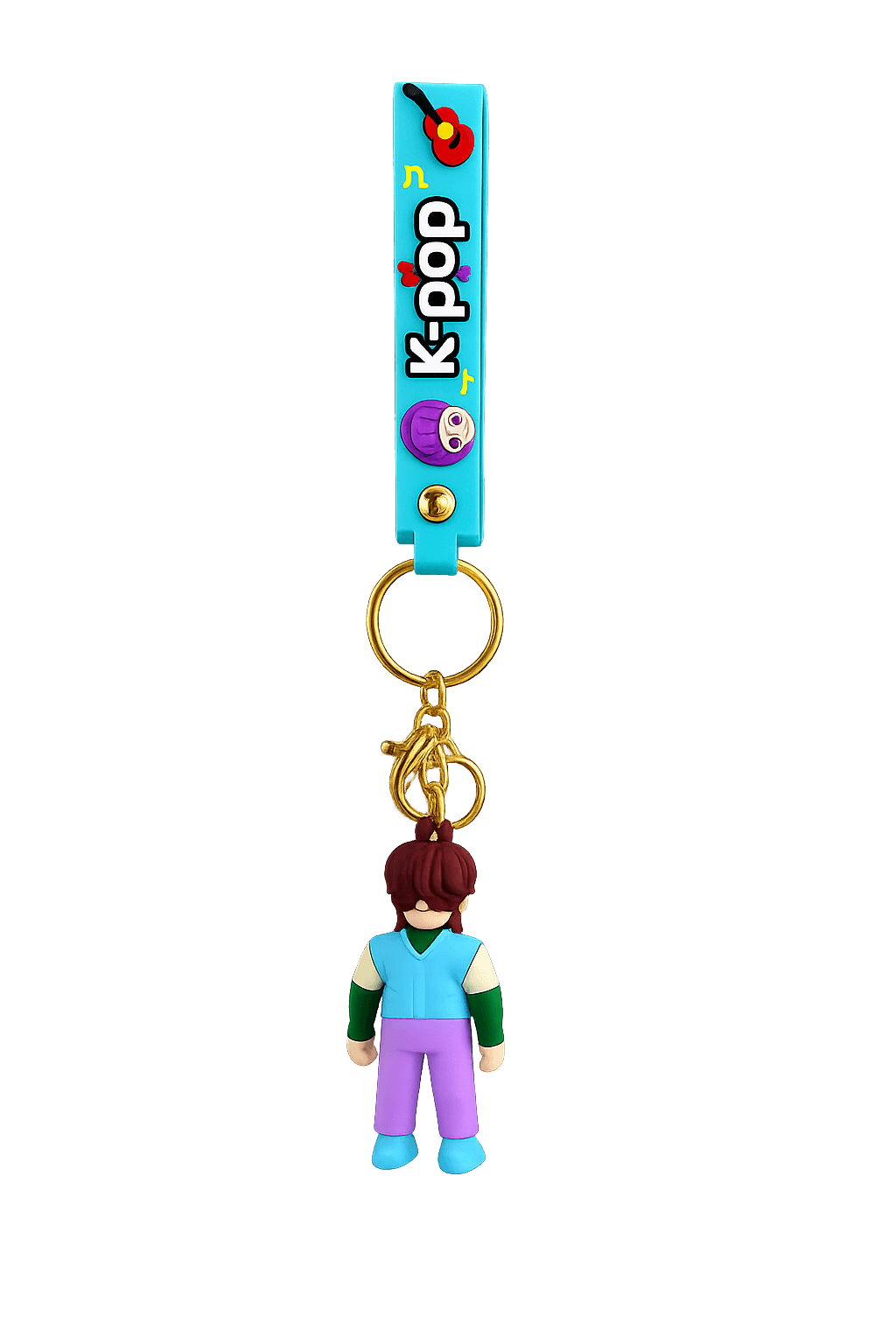 Porta-Chaves K-Pop Azul Fashion