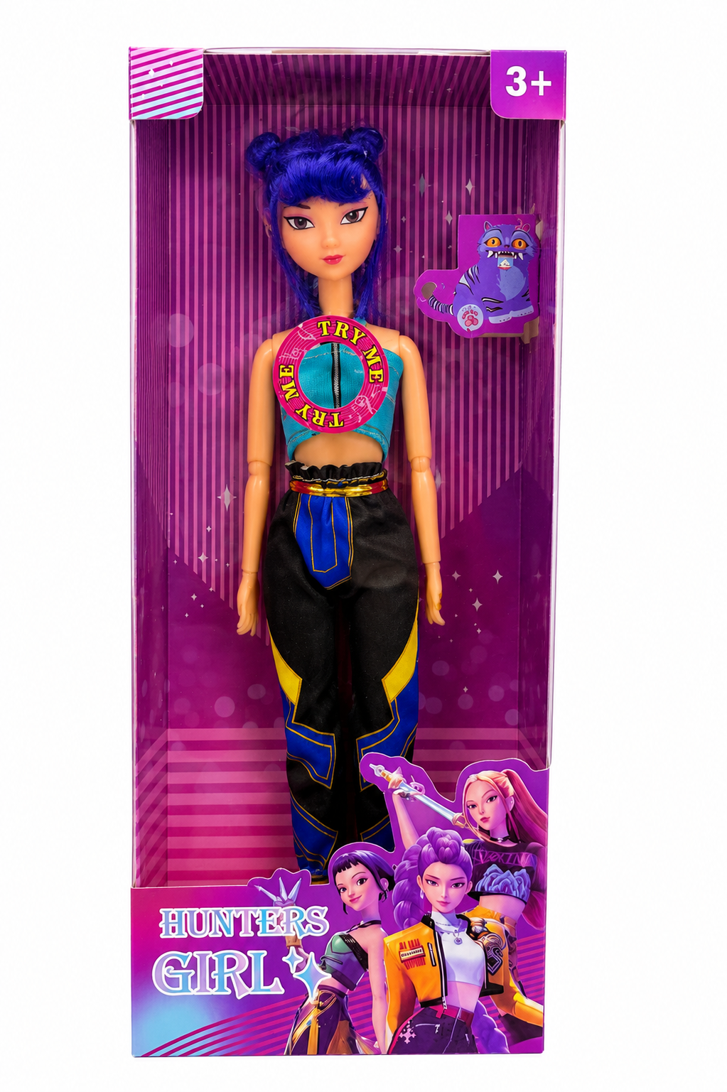 Boneca K POP Demon Hunters Zoey c/ música 30 cm