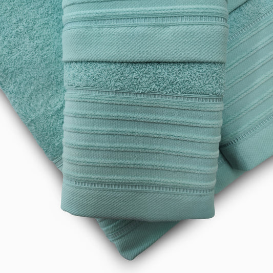 Jogo de Banho Jacquard 6 Peças Aqua