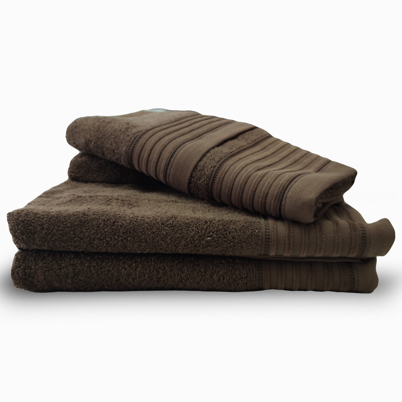 Jogo de Banho Jacquard 6 Peças Castanho