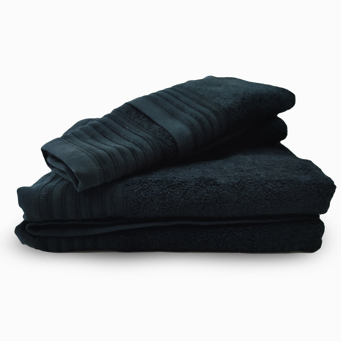 Jogo de Banho Jacquard 6 Peças Preto