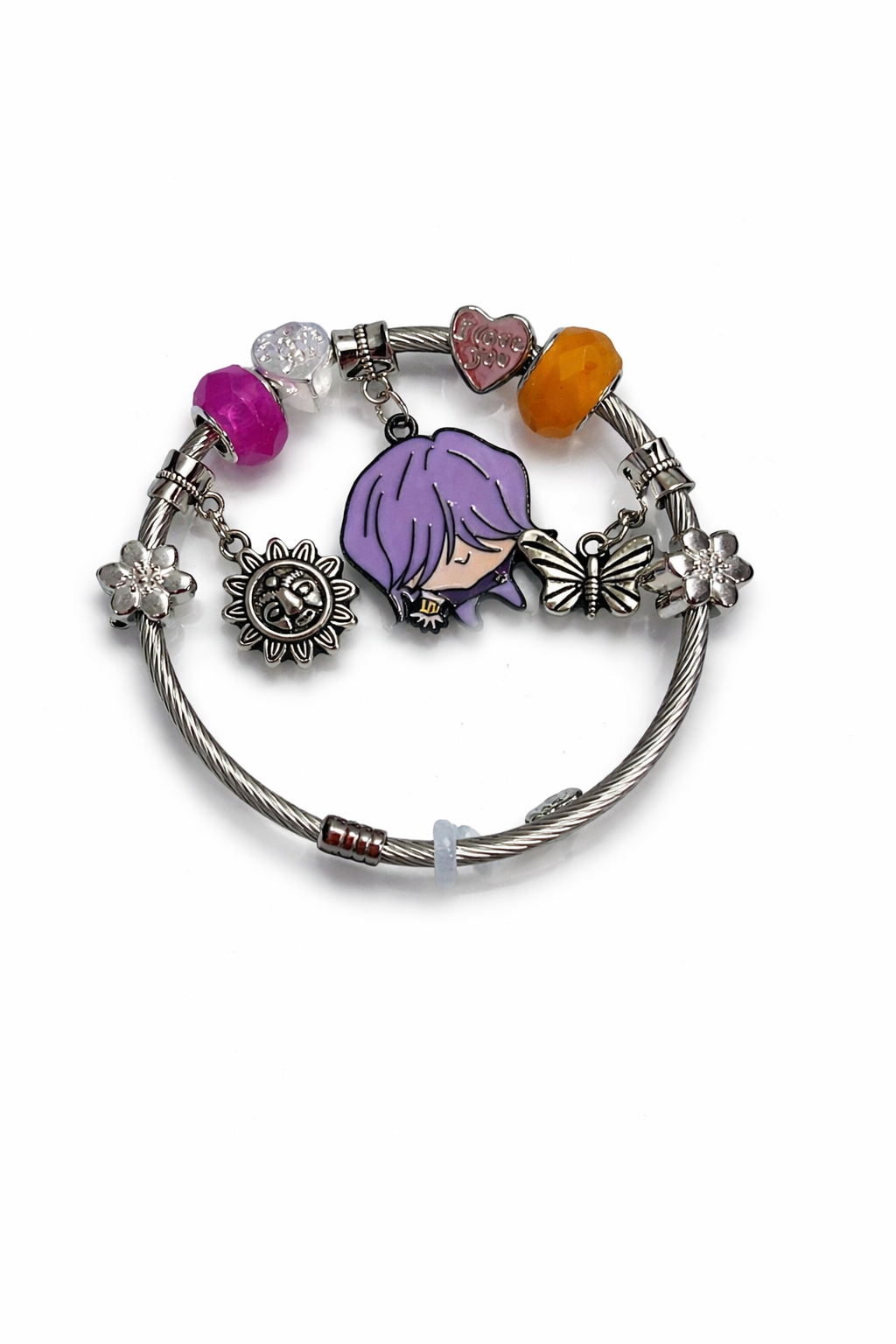 Pulseira K-pop Mystery Saja Boys com pendentes