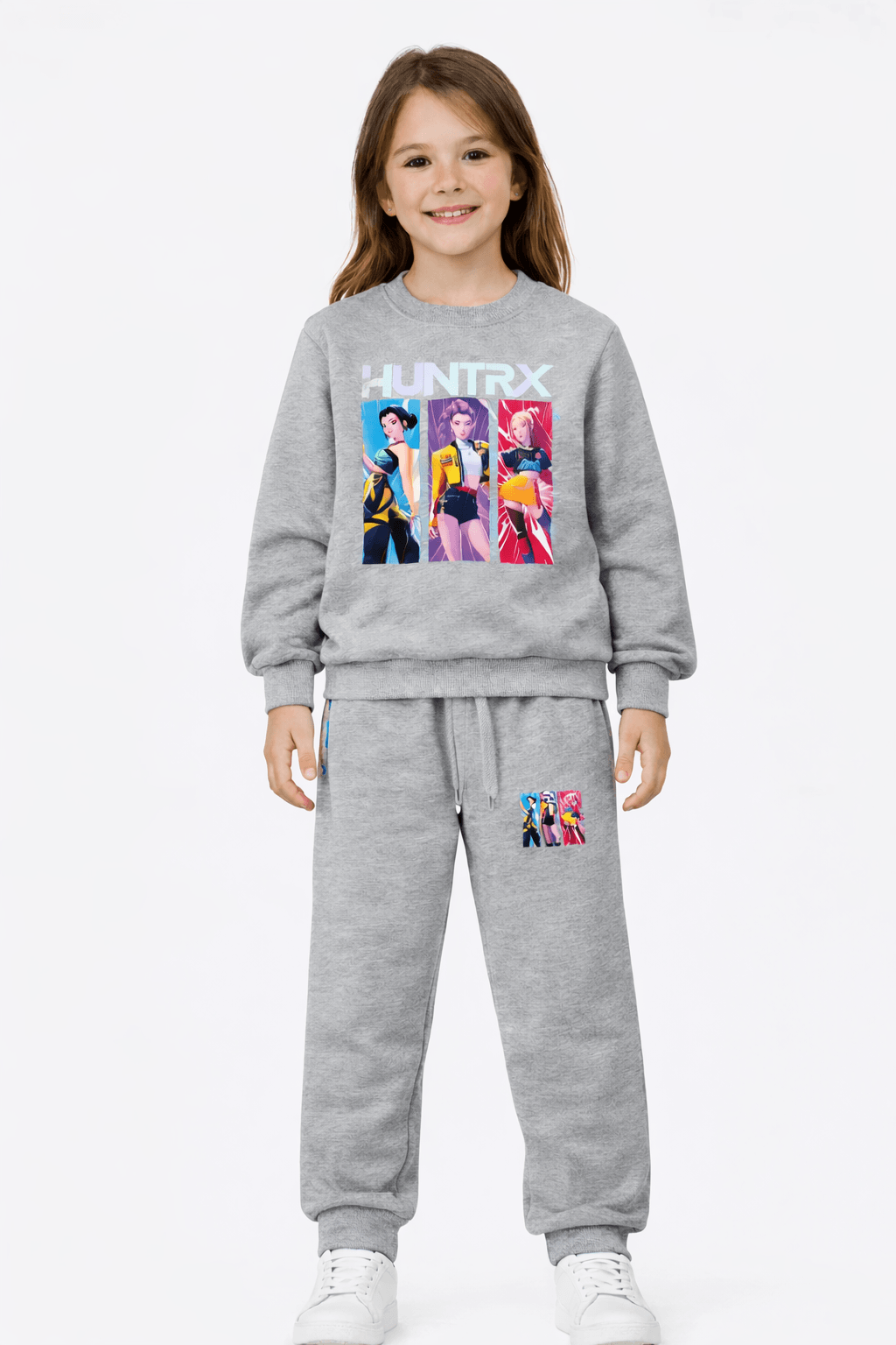 Fato de Treino Infantil Huntrix Cinza