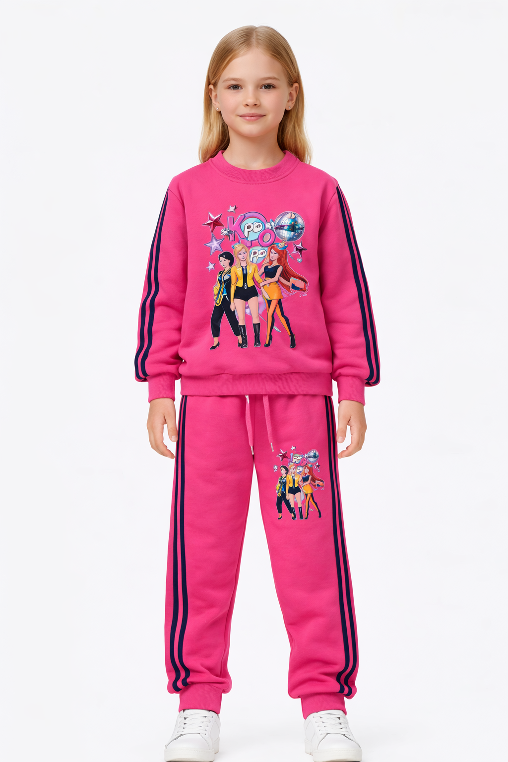 Fato de Treino Infantil K-Pop Rosa