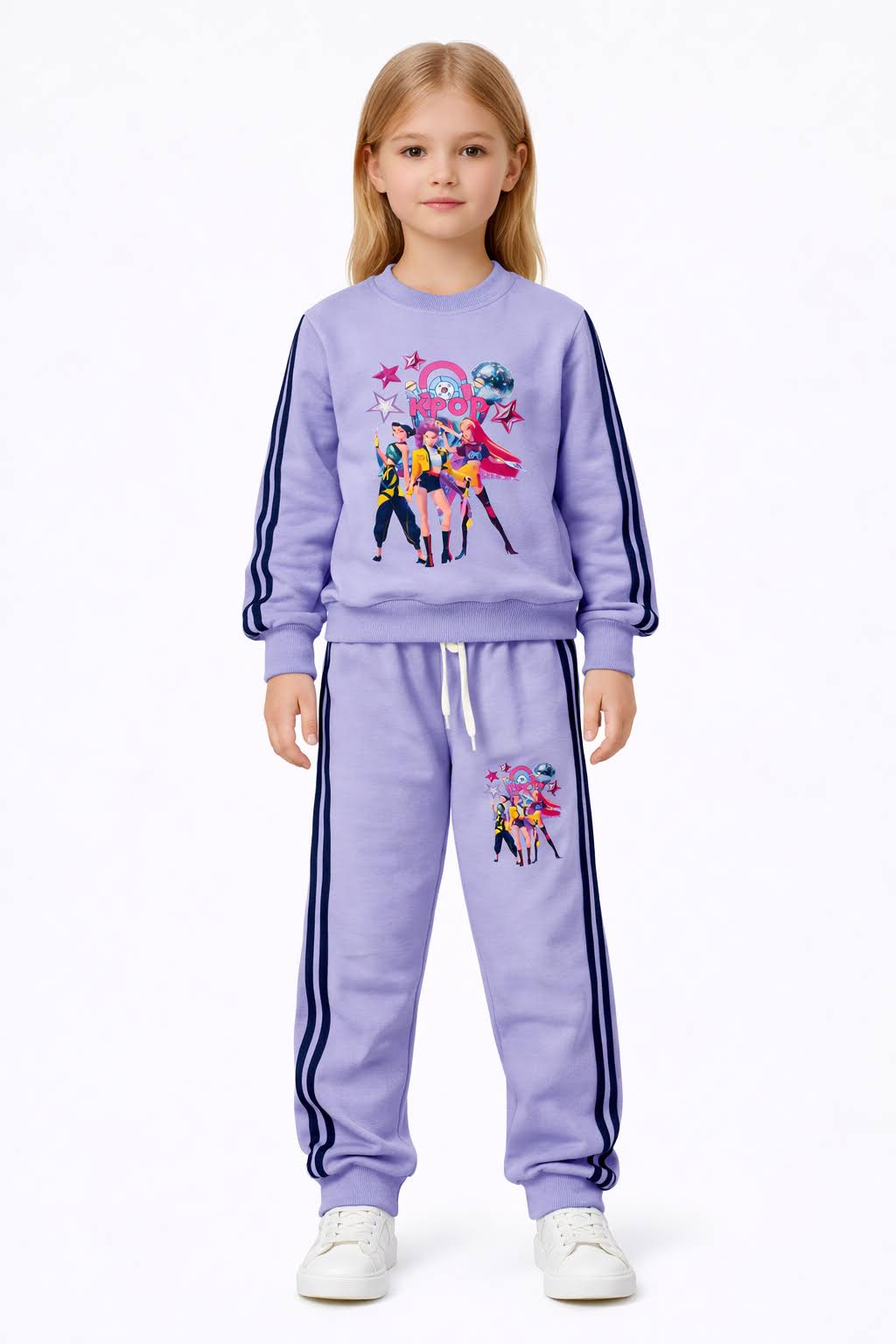 Fato de Treino Infantil K-Pop Lilás