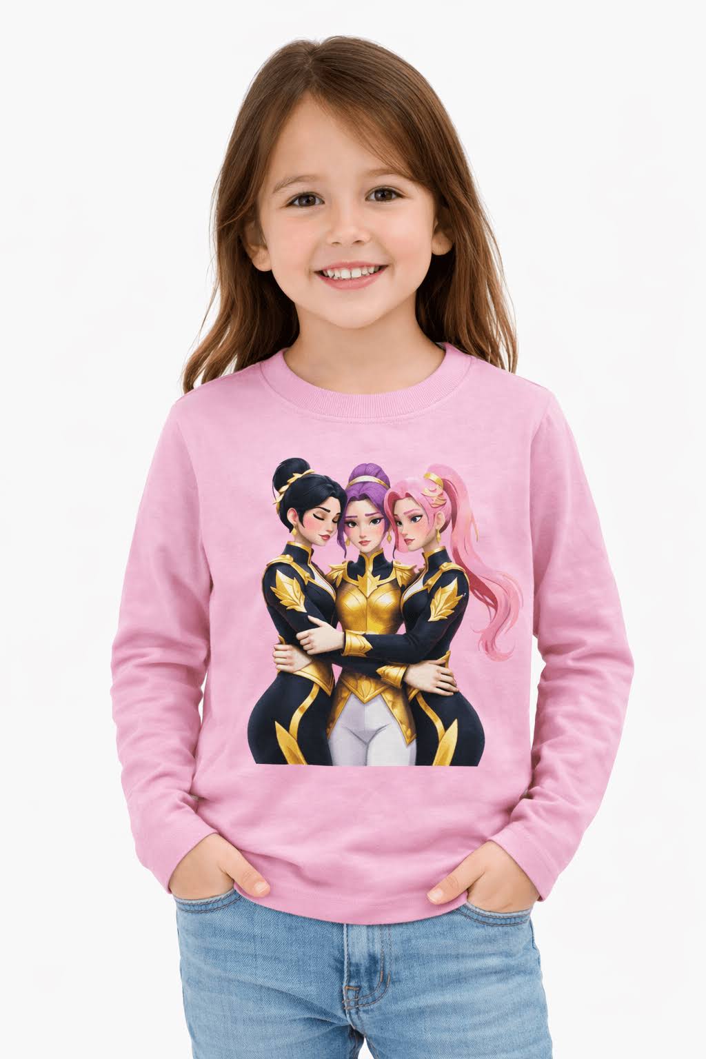 Camisola K-Pop Rosa Claro