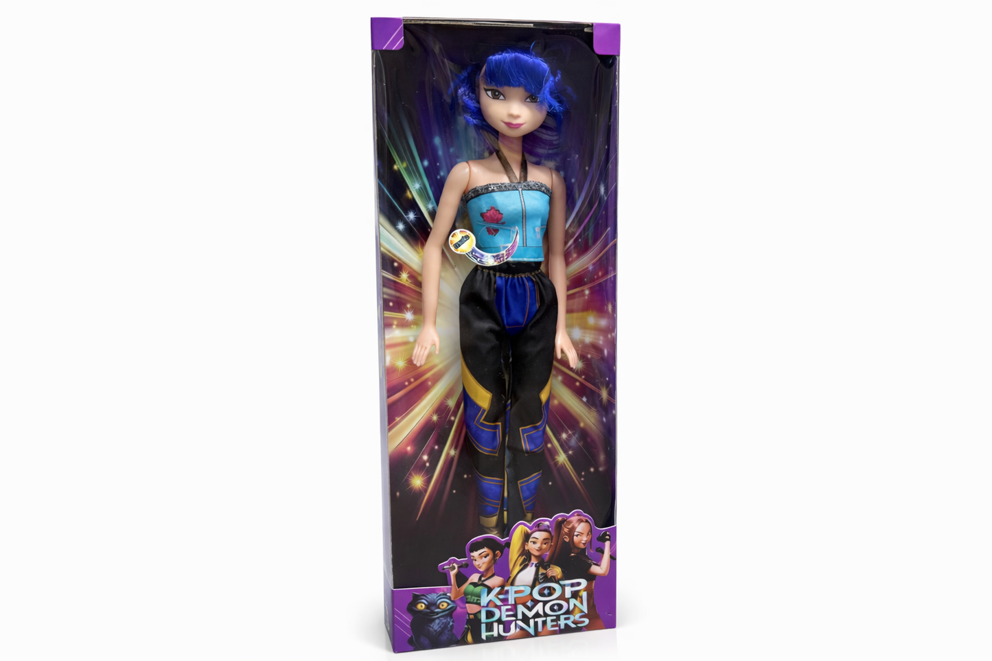 Boneca K POP Demon Hunters Zoey c/ música 60 cm