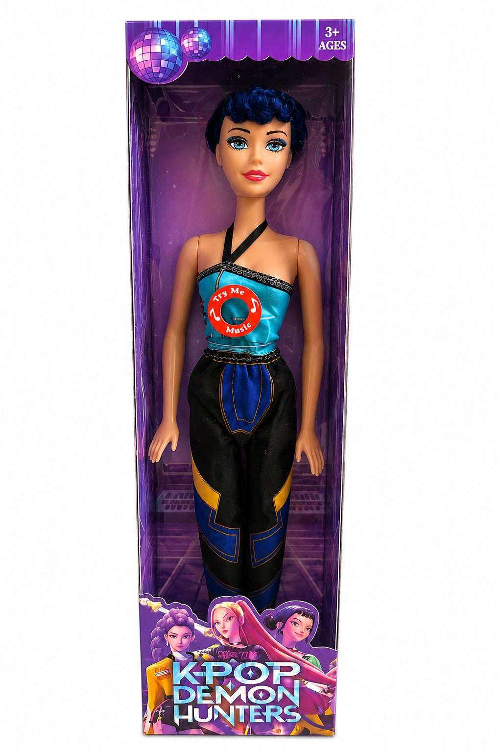 Boneca K POP Demon Hunters Zoey c/ música 60 cm