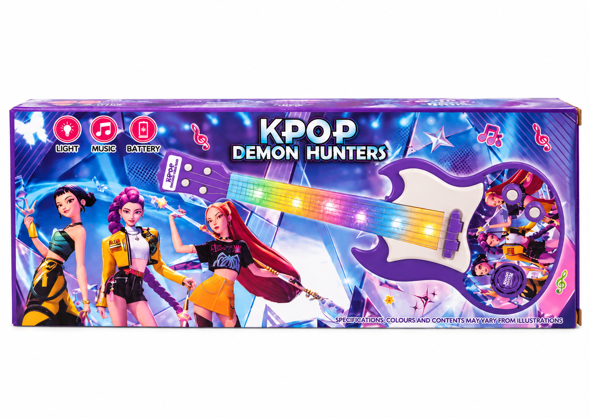 Guitarra K-Pop Luzes e Sons