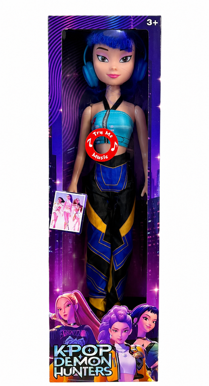 Boneca K POP Demon Hunters Zoey c/ música 40 cm