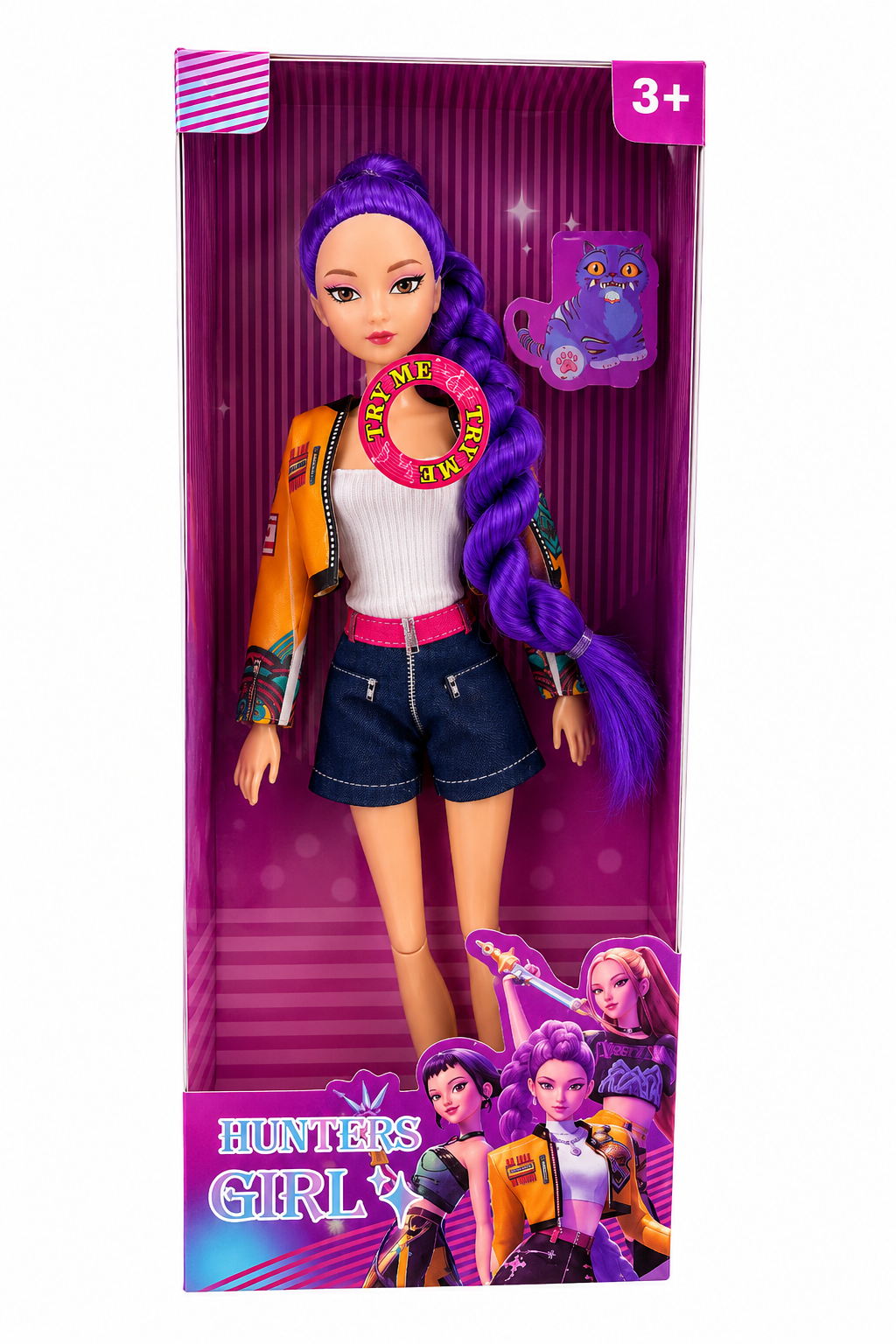 Boneca K POP Demon Hunters Rumi c/ música 30 cm