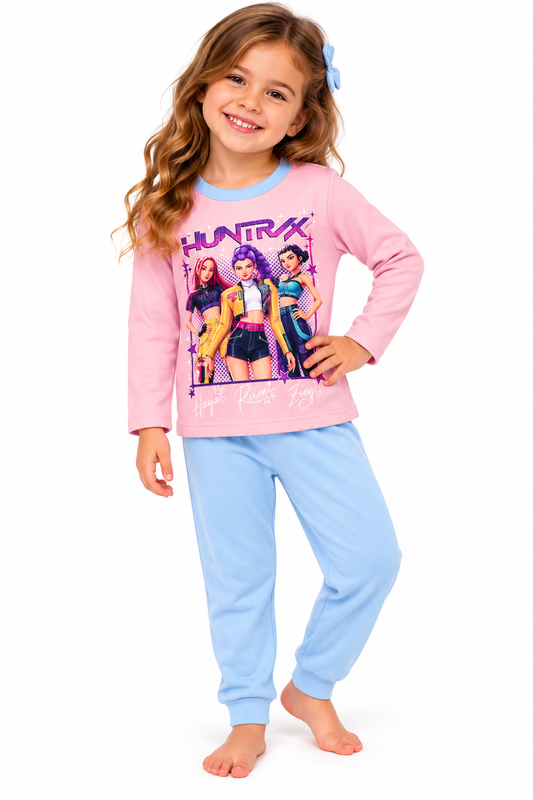 Pijama K-Pop Demon Hunters Rosa e Azul