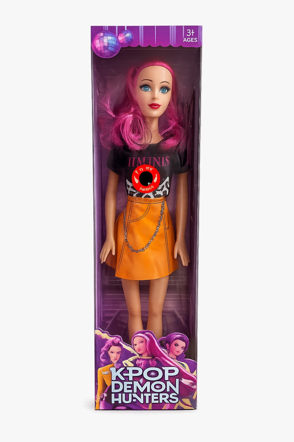 Boneca K POP Demon Hunters Mira c/ música 60 cm