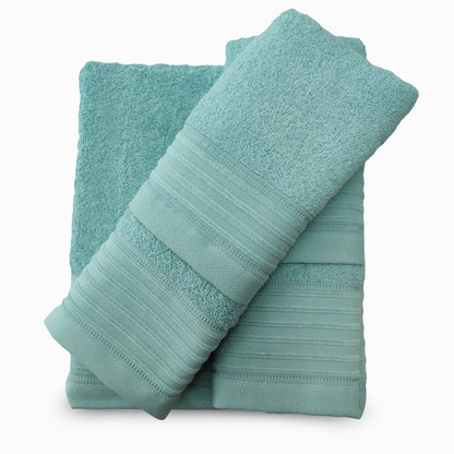Jogo de Banho Jacquard 6 Peças Aqua