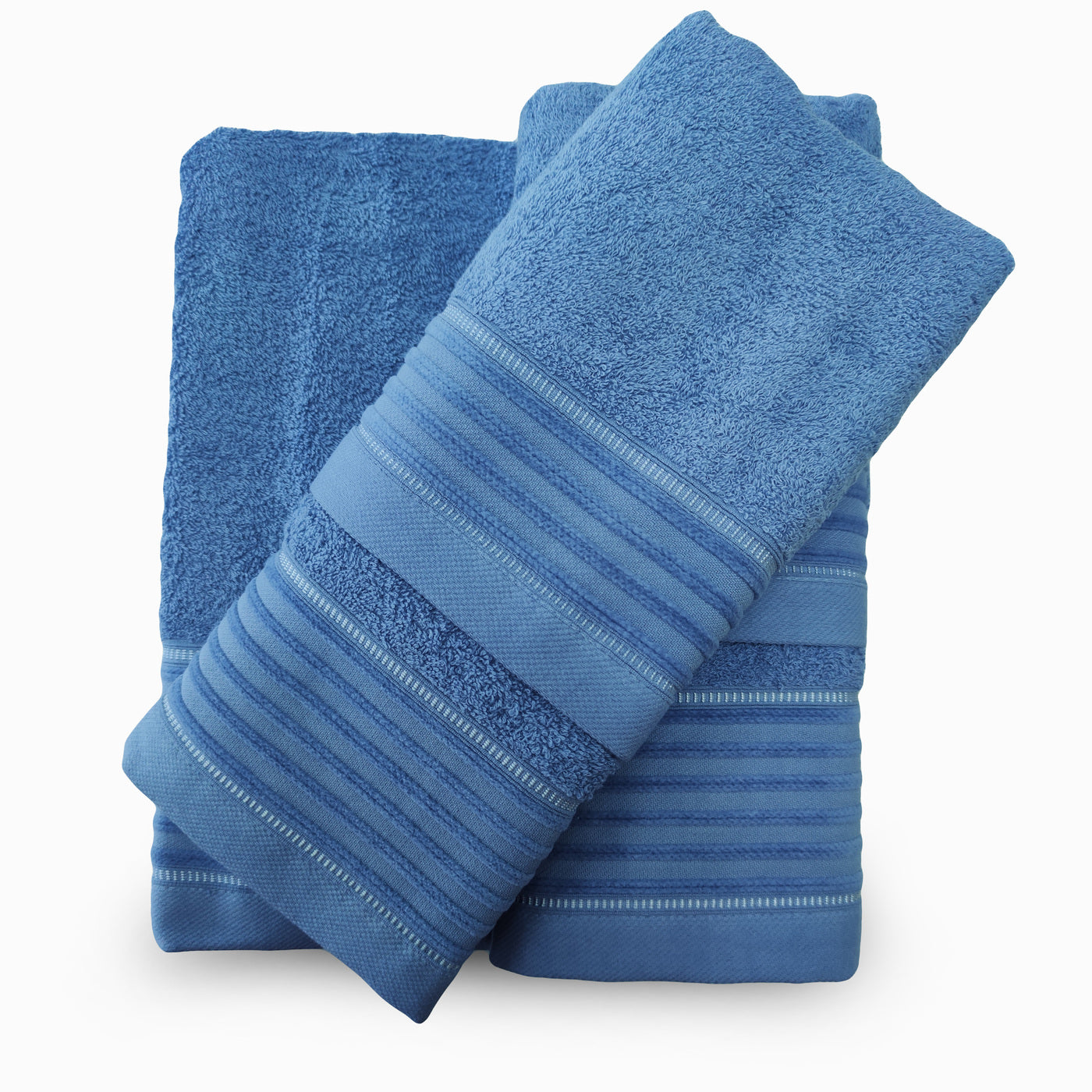 Jogo de Banho Jacquard 6 Peças Azul