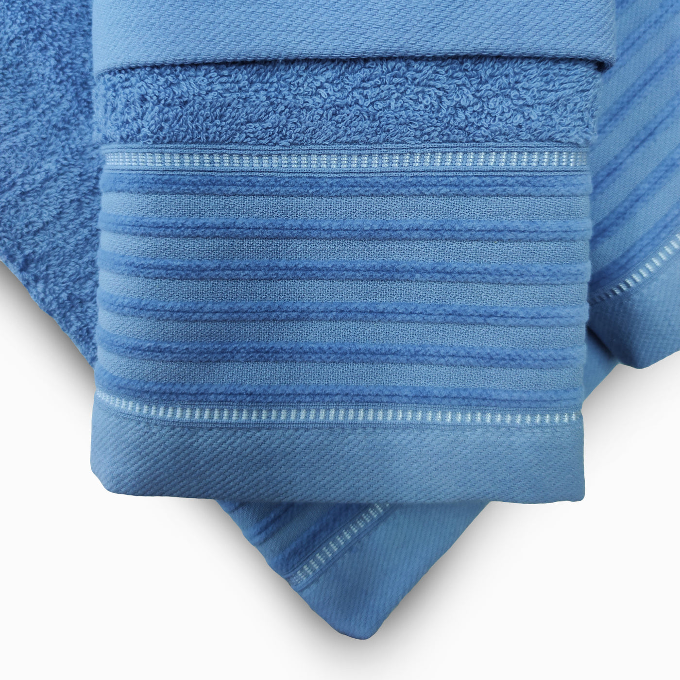 Jogo de Banho Jacquard 6 Peças Azul