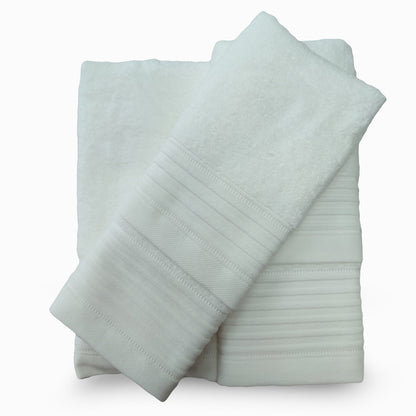 Jogo de Banho Jacquard 6 Peças Branco