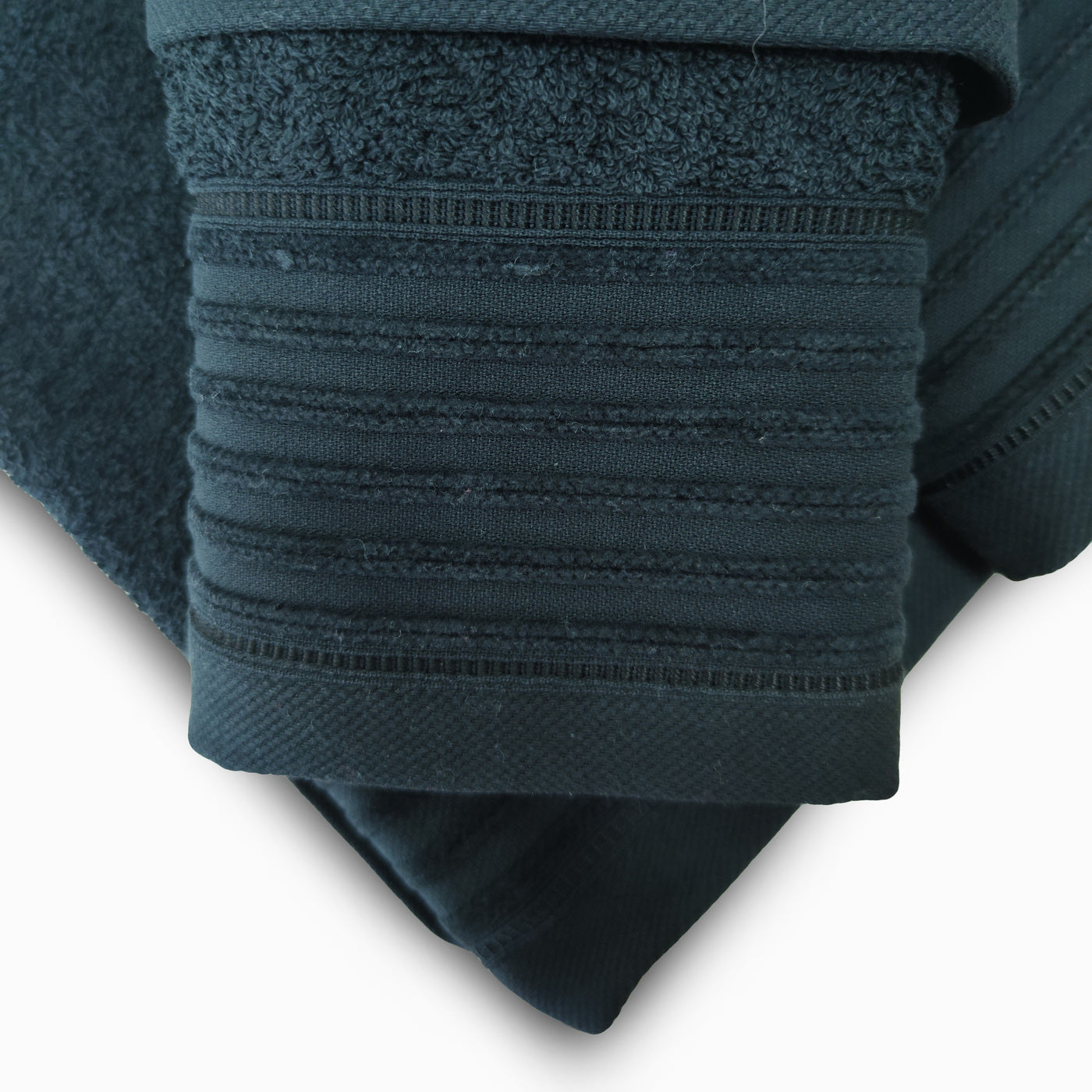 Jogo de Banho Jacquard 6 Peças Preto