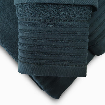 Jogo de Banho Jacquard 6 Peças Preto