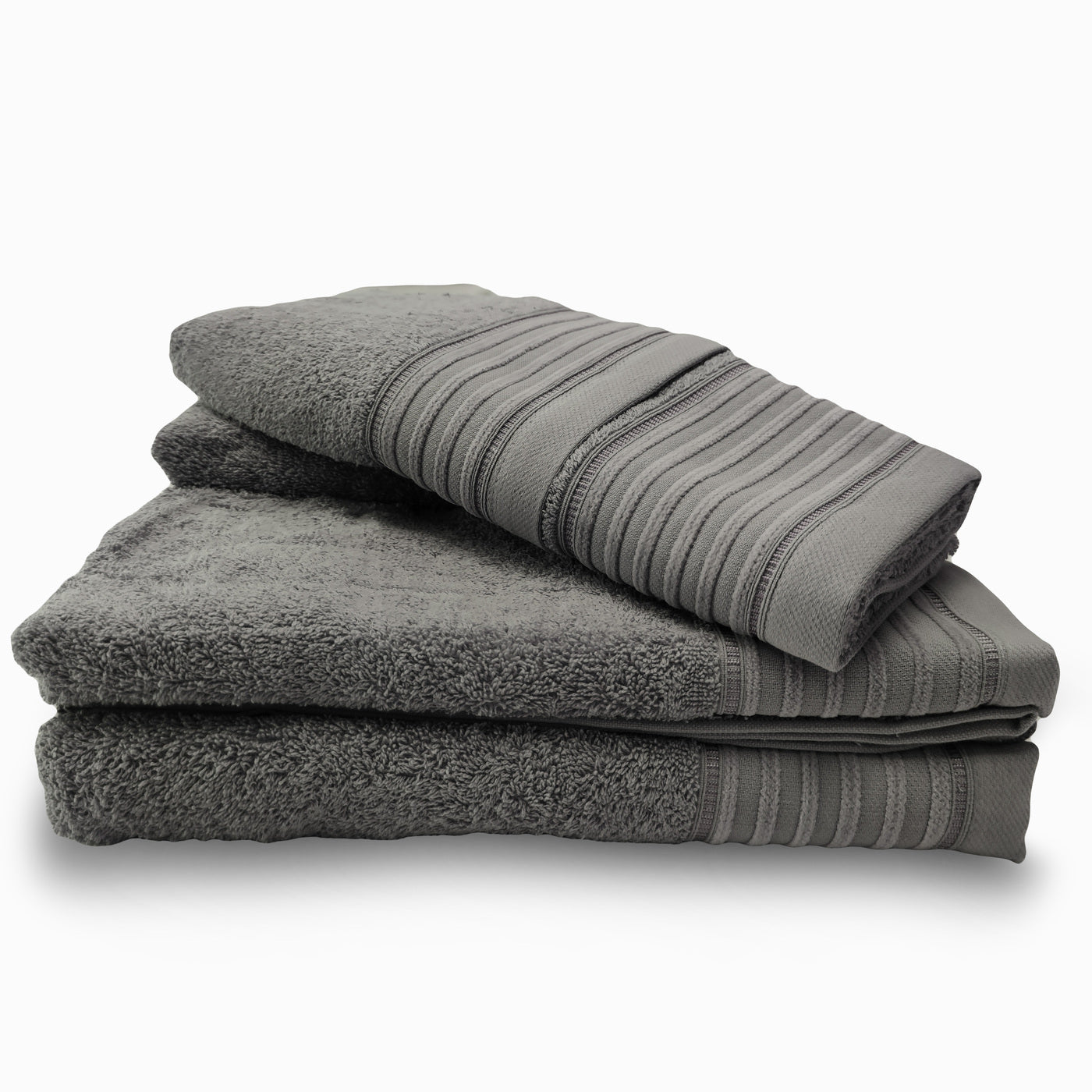Jogo de Banho Jacquard 6 Peças Taupe