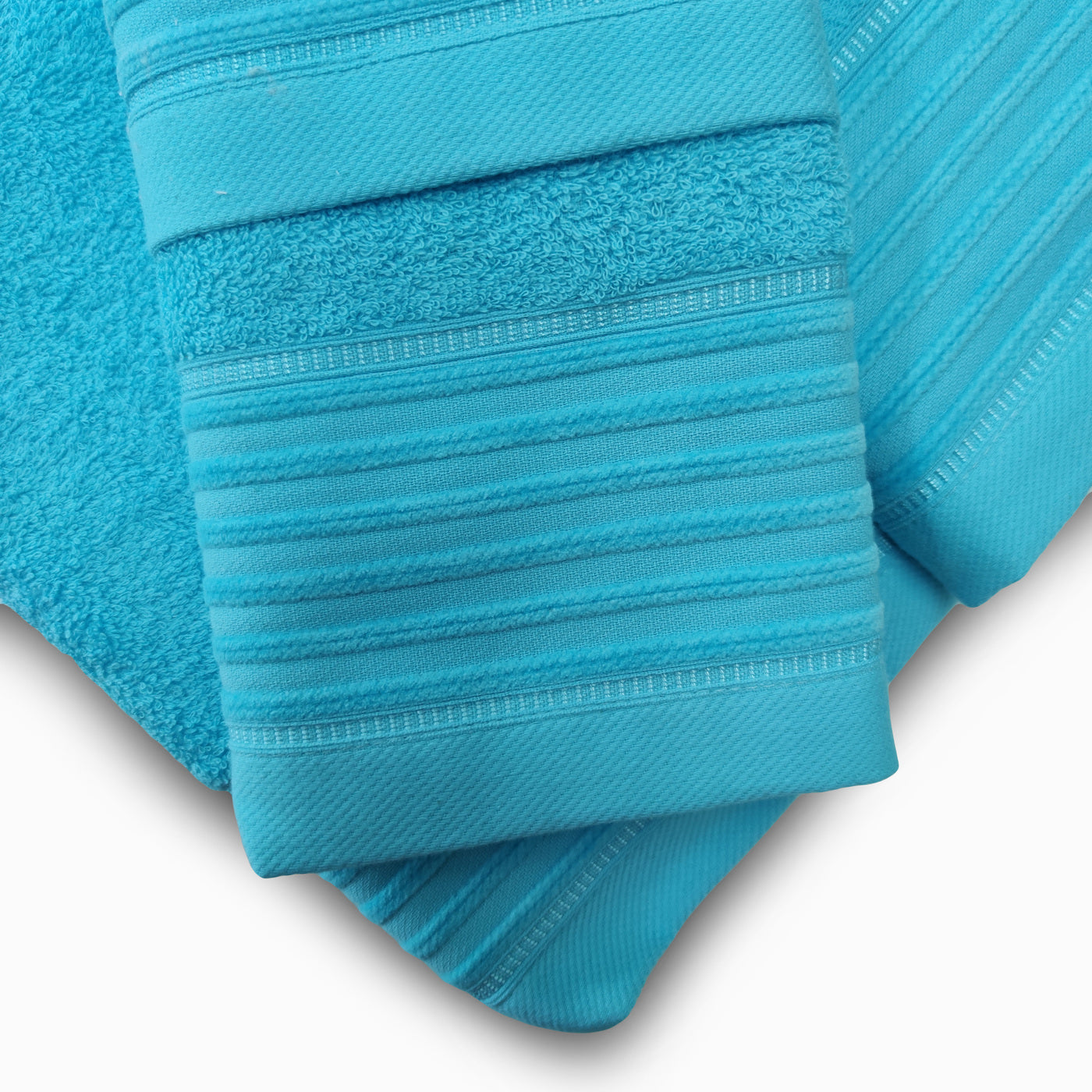 Jogo de Banho Jacquard 6 Peças Turquesa