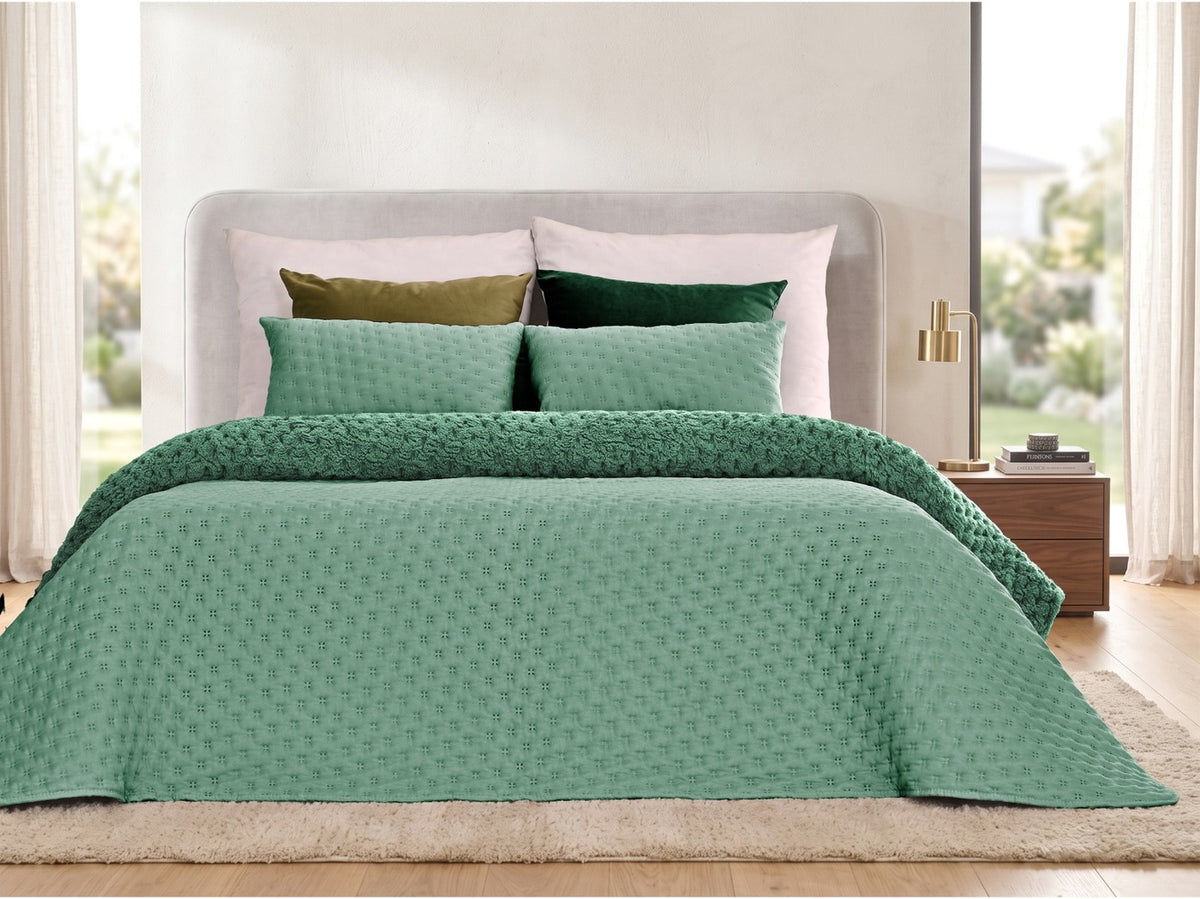 Edredom Microfibra Verde Escuro