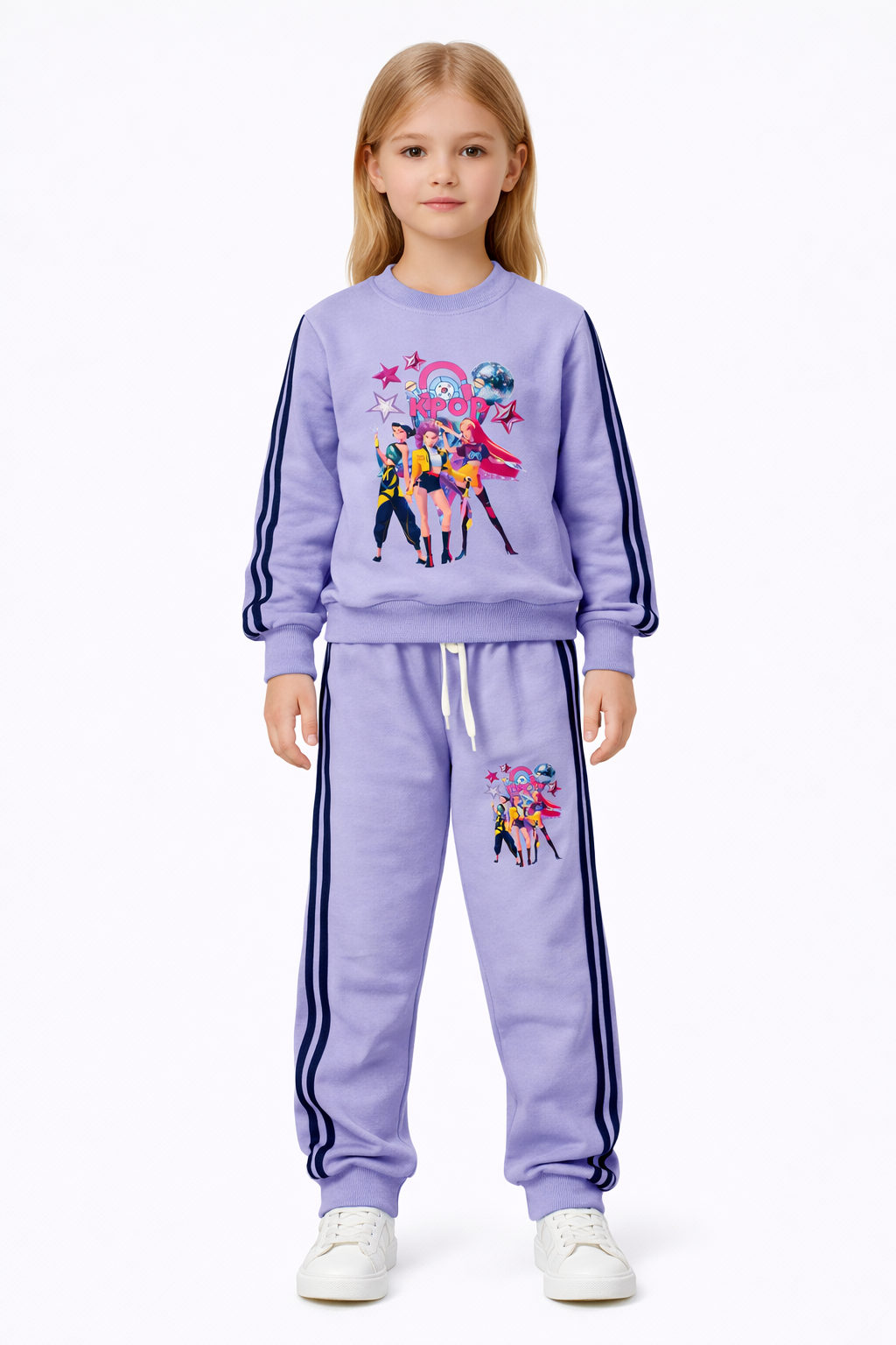 Fato de Treino Infantil K-Pop Lilás