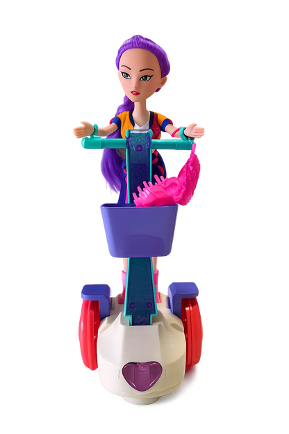 Boneca Rumi K-Pop com Trotinete Musical Anda e Toca Música K-Pop