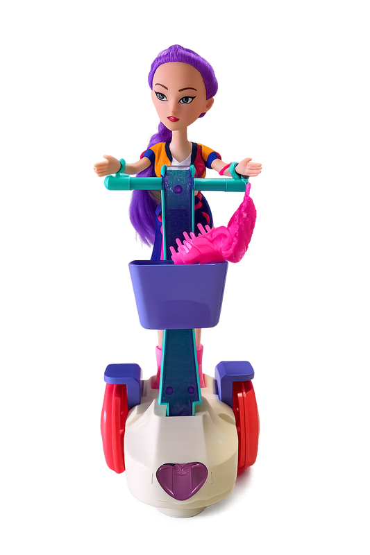 Boneca Rumi K-Pop com Trotinete Musical Anda e Toca Música K-Pop