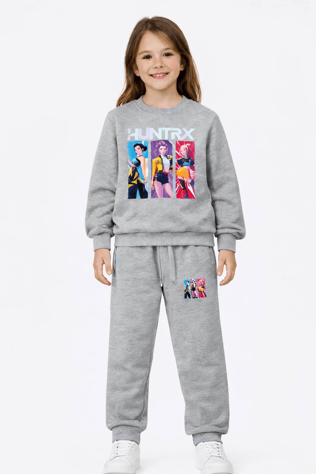 Fato de Treino Infantil Huntrix Cinza