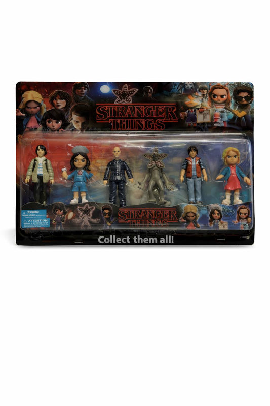 Conjunto de 6 miniaturas Stranger Things 10cm