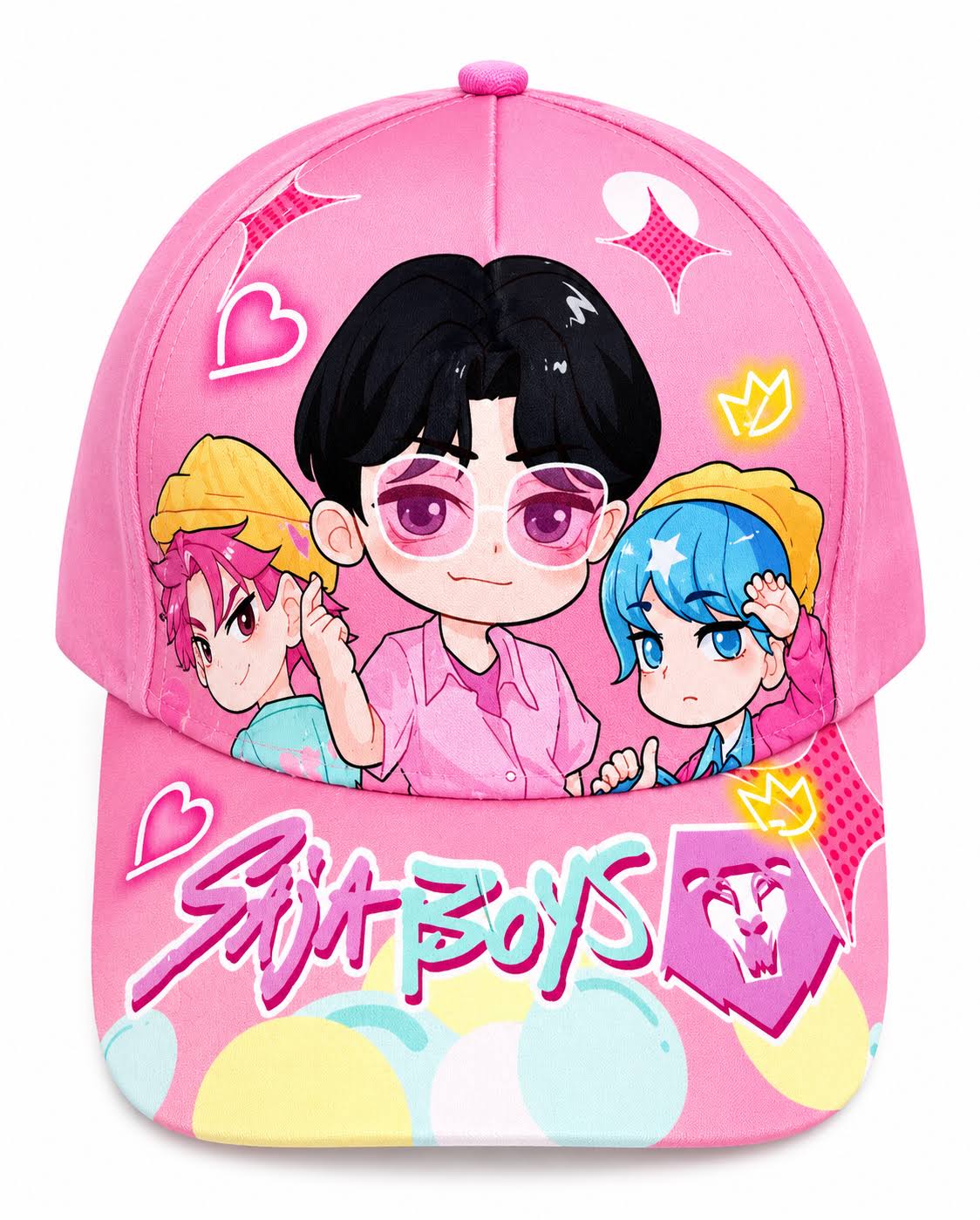 Boné K-pop Saja Boys Rosa