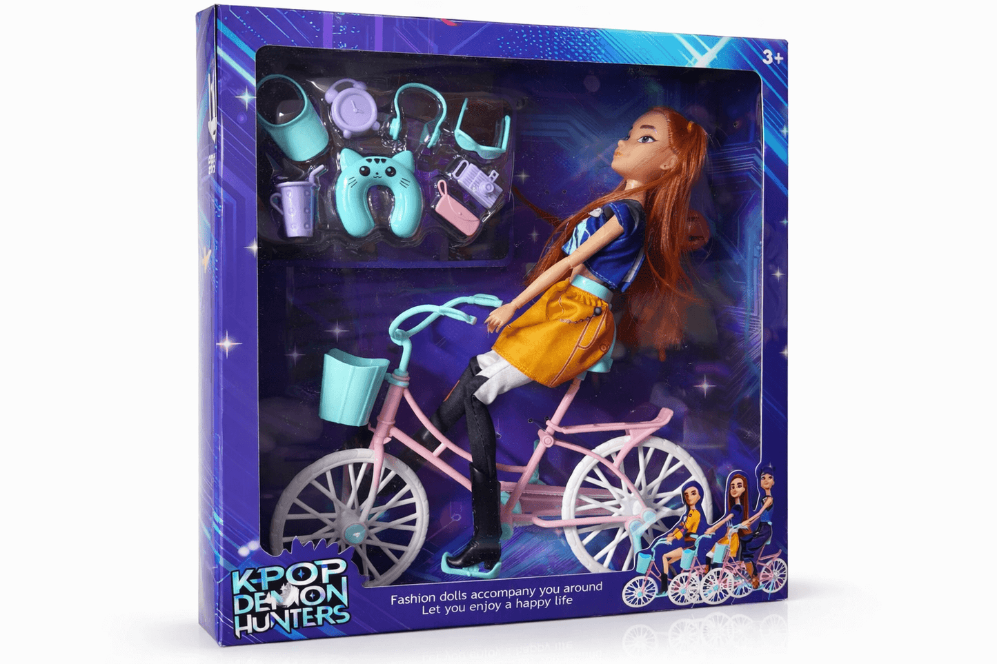 Boneca K-POP Demon Hunters com acessórios
