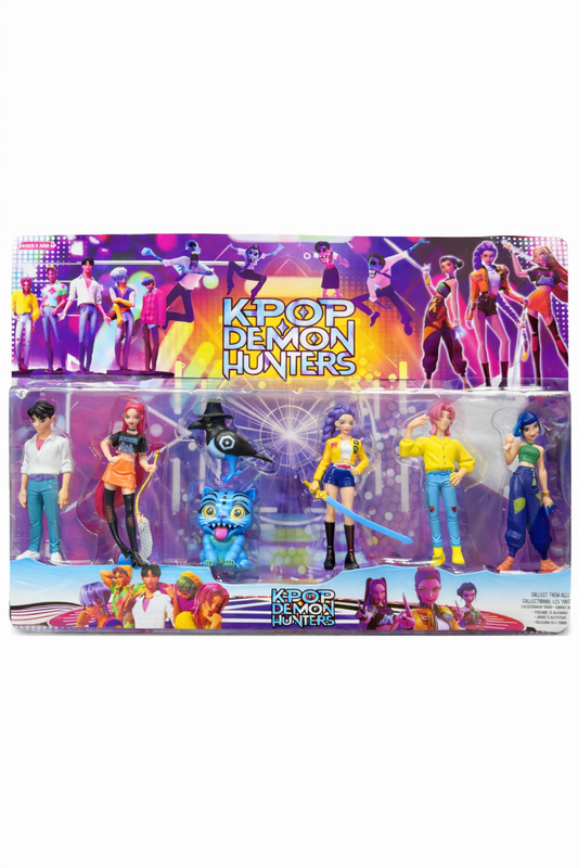 Pack Figuras KPOP Demon Hunters – Conjunto de Personagens Colecionáveis