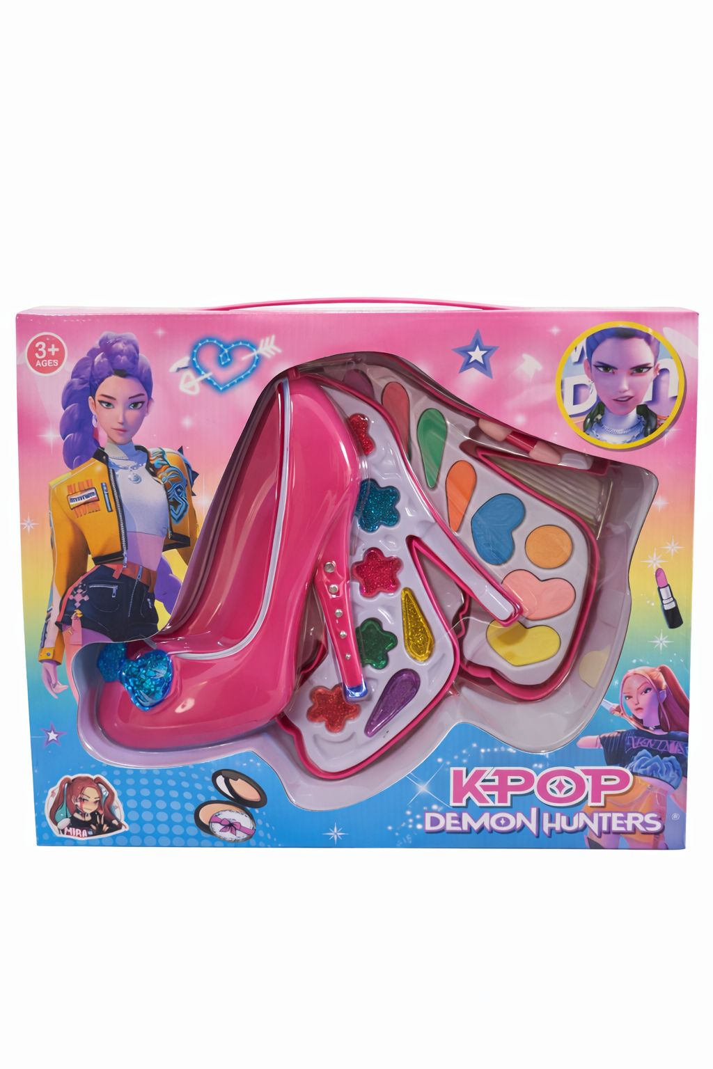 Maquilhagem KPOP Demon Hunters em forma de sapato