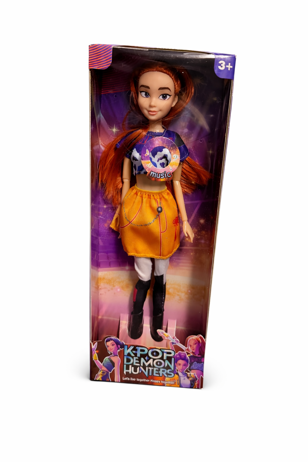 Boneca K-POP Demon Hunters Mira c/ música – 30 cm