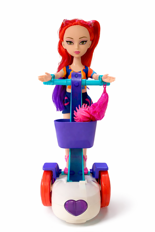 Boneca Mira K-Pop com Trotinete Musical Anda e Toca Música K-Pop